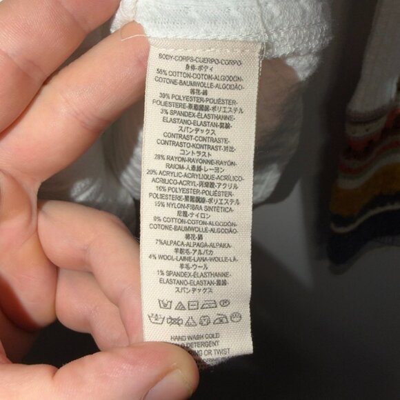 Free People All in Cuff Womens Ribbed Turtleneck Top Size Small Boho Layering - Picture 6 of 7